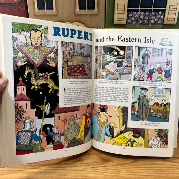 Vintage 1990's Rupert Daily Express Annual 70th Anniversary Hardcover Book - Picture 13 of 15